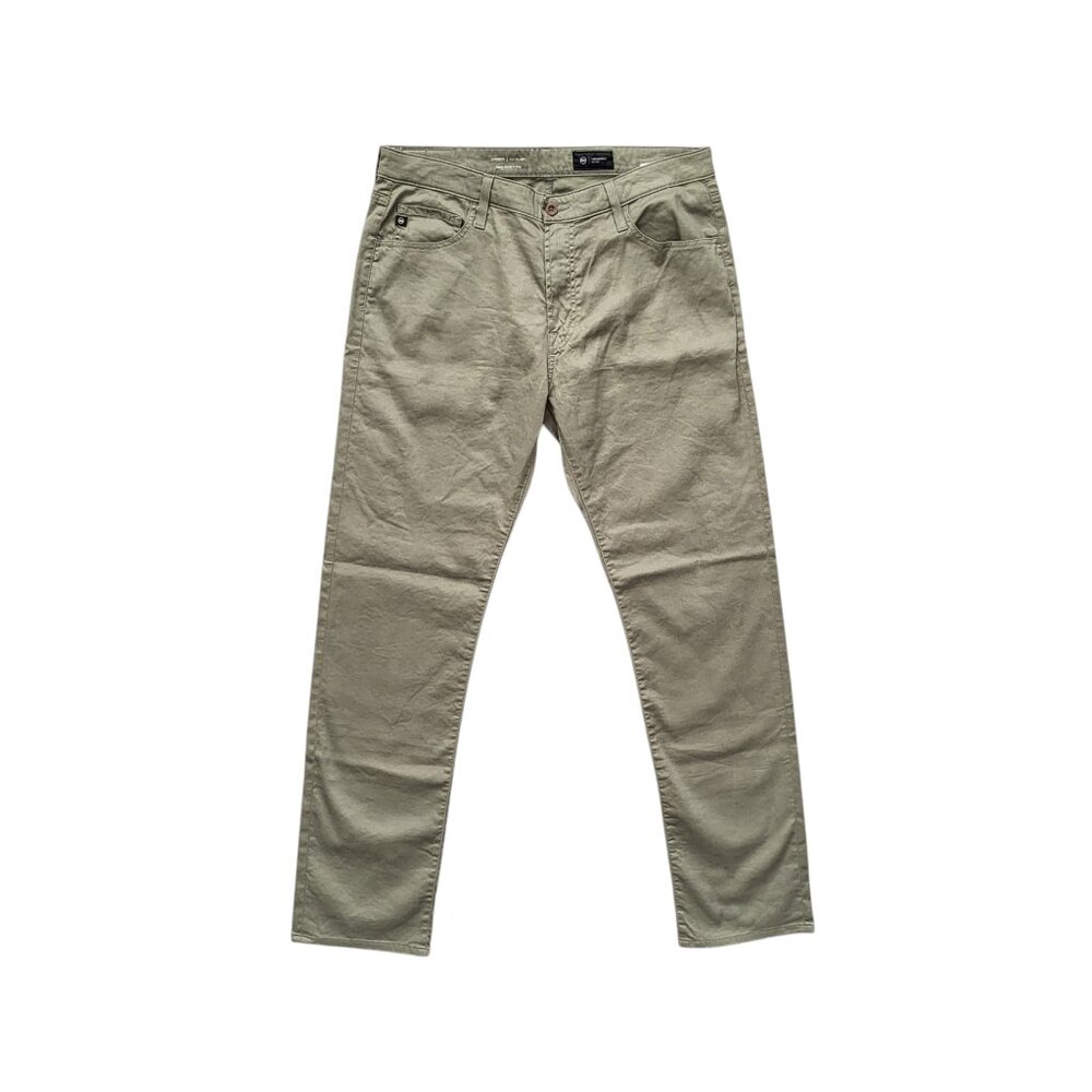 AG Adriano Goldschmied Everett Easy Linen Slim Straight Pants Men's Size 36X34